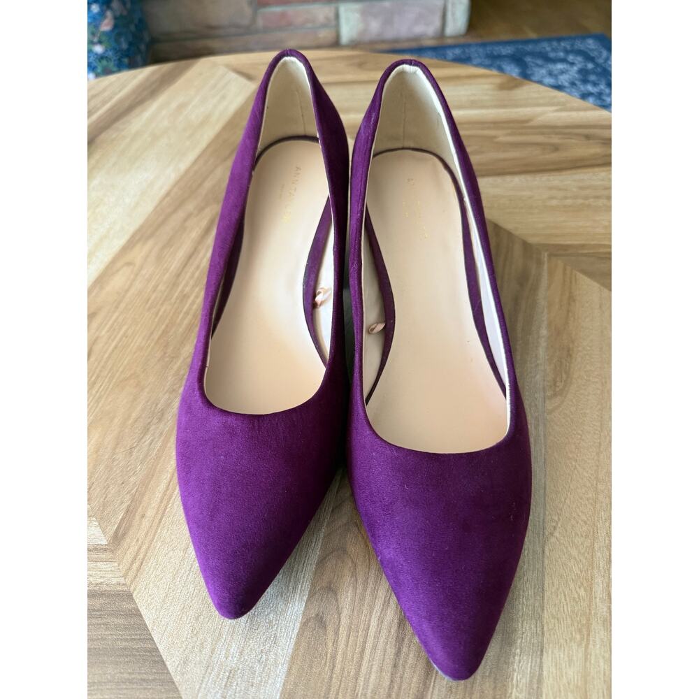 Anne Taylor Factory Royal Purple Pointed Toe Heels Sz. 9